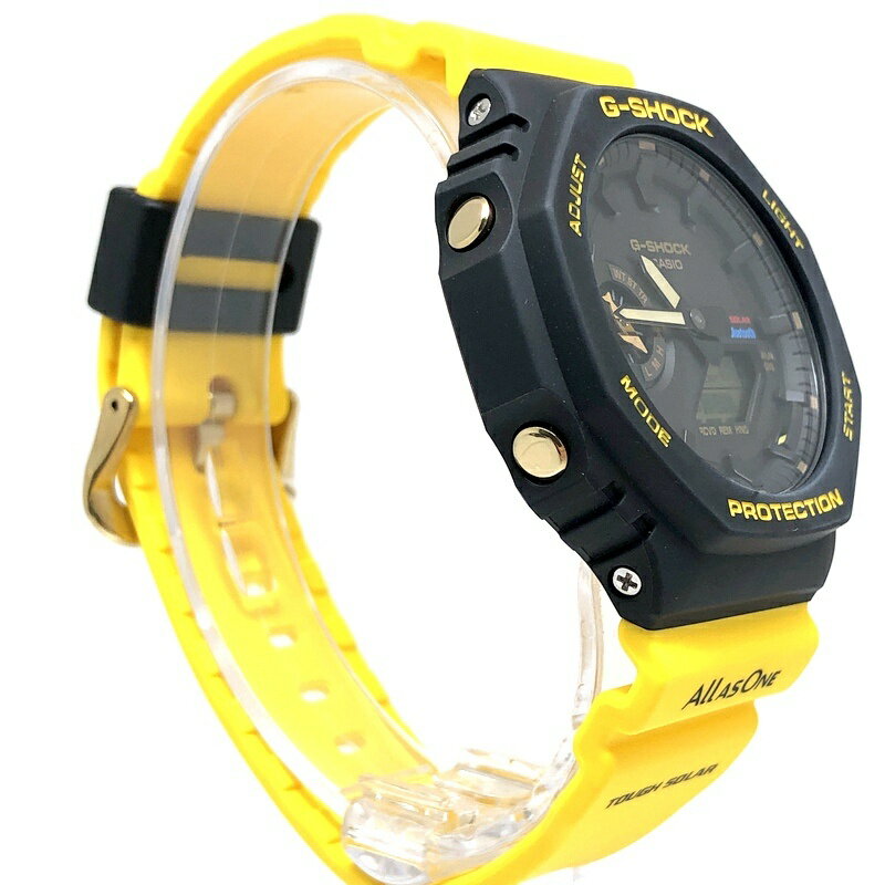 G-SHOCK ジーショック CASIO カシオ 腕時計 GA-B2100K-9A イルクジ2023 初代カラー タフソーラー Bluetooth搭載 LEDライト オクタゴン カシオーク ブラック×イエロー アイサーチジャパン イルカクジラ アナデジ 2023年6月発売 三国ケ丘店 IT26UQY1B31S 【中古】