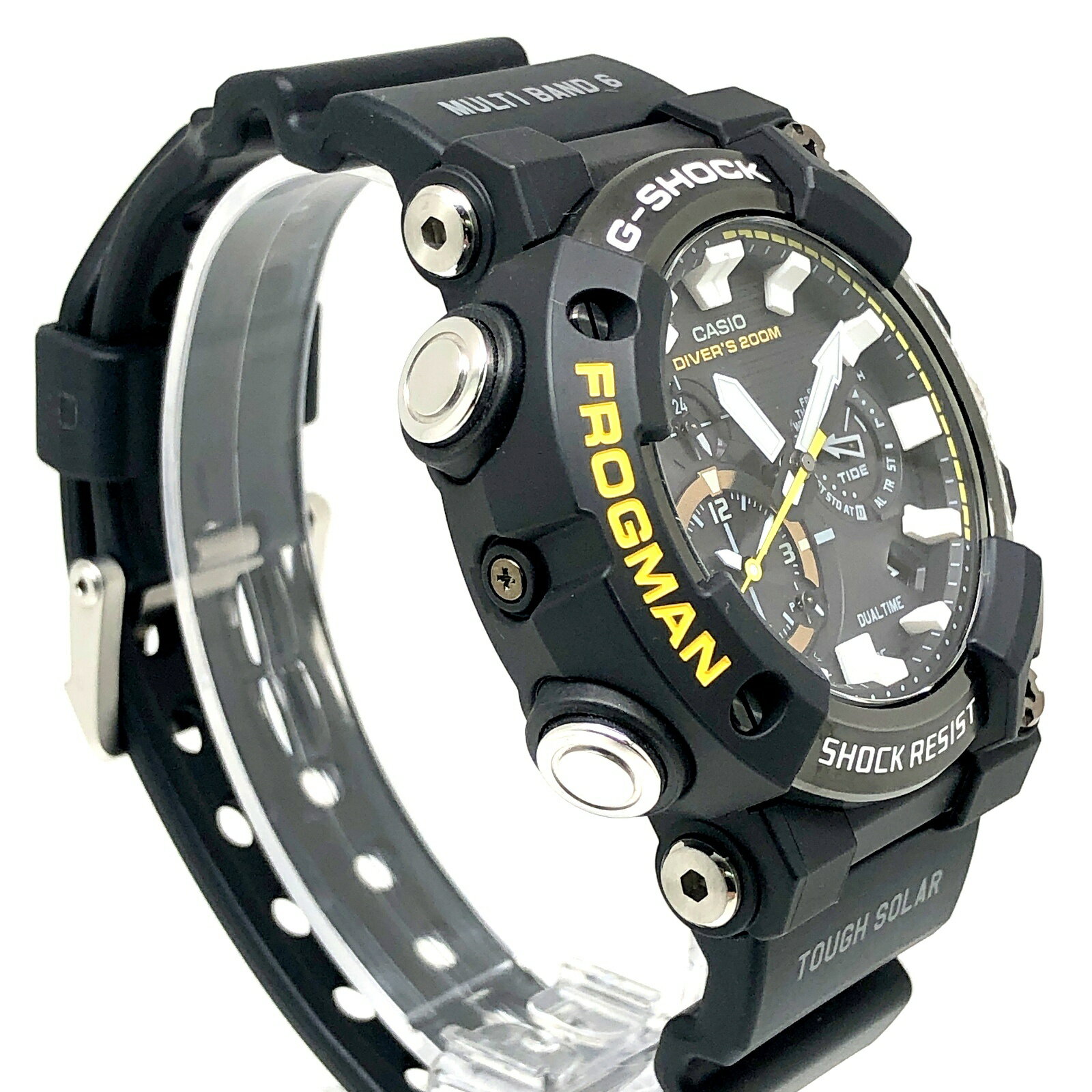 G-SHOCK ジーショック CASIO カシオ 腕時計 GWF-A1000-1A FROGMAN フロッグマン アナログ 電波ソーラー Bluetooth搭載 モバイルリンク カーボンコアガード構造 LEDライト ブラック 2020年6月発売 三国ケ丘店 IT3HK2KV1JBA 【中古】