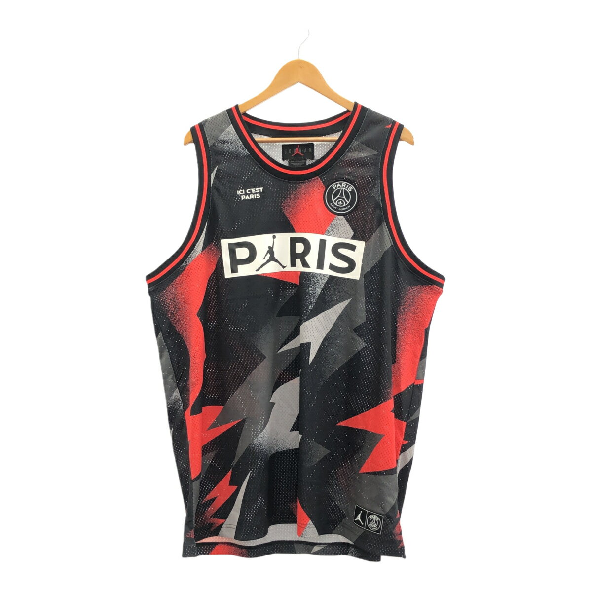 NIKE ナイキ サイズXXL AIR JORDAN エアジョーダン パリサンジェルマン PSG Mesh Jersey メッシュ タンクトップ ユニフォーム ...