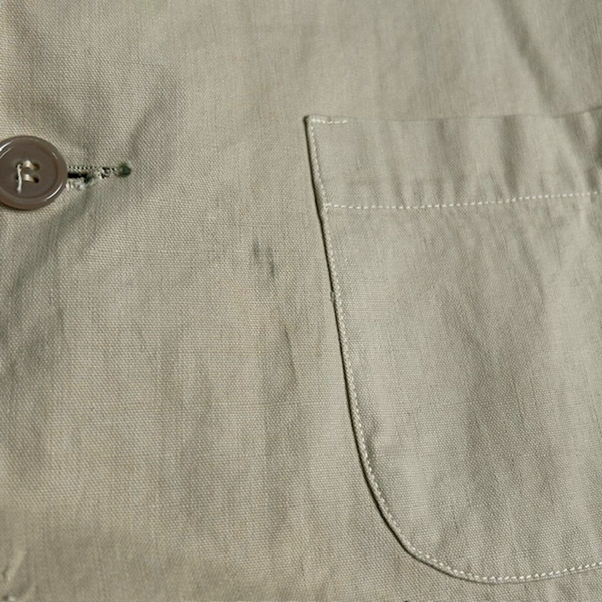 50~60's Unknown ワークジャケット EURO VINTAGE ユーロヴィンテージ 樹脂ボタン ベージュ コットン 貝塚店 IT22A470NYOG 【中古】 RK034TJ
