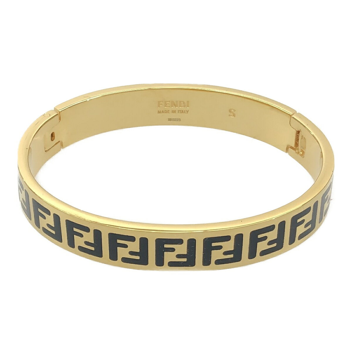 FENDI フェンディ フォーエバー フェンディ ブレスレット バングル 8AG808 ゴールド ブラス100% イタリア製 三国ケ丘店 ITQ7YO6C0T04 【中古】 RM0152T