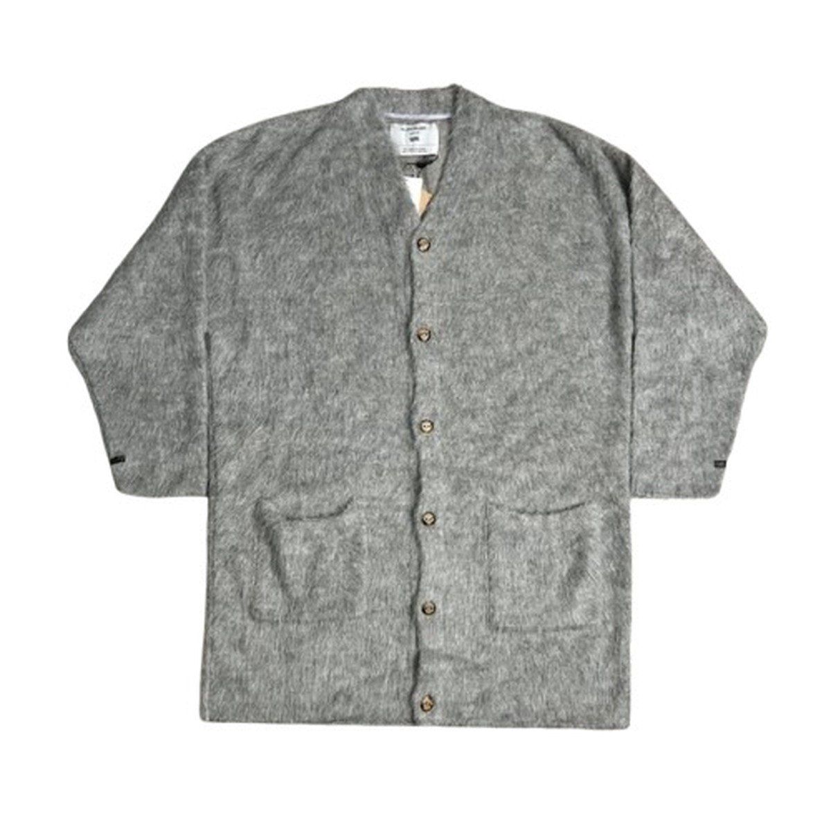 Rakuten - WISM ウィズム THE INOUE BROTHERS WISM別注 21AW SURI LONG CARDIGAN アルパカファーカーディガン ファーコート ガウン グレー 貝塚店 IT3QS1MGU6K8 【中古】 RK104TJ