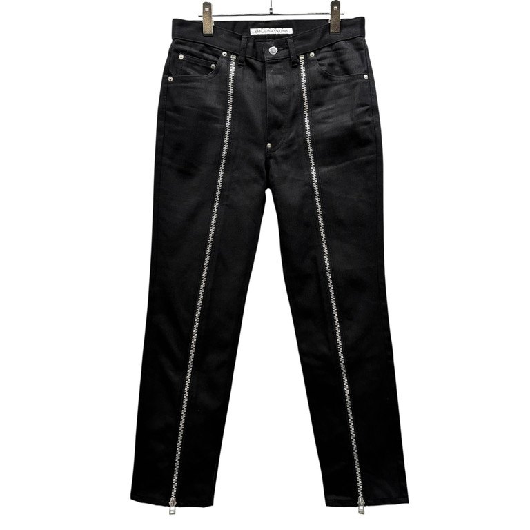 定価44000円 ジョンローレンスサリバン　ビーガンレザートラウザーパンツ　46 ジョンローレンスサリバン レザーパンツ