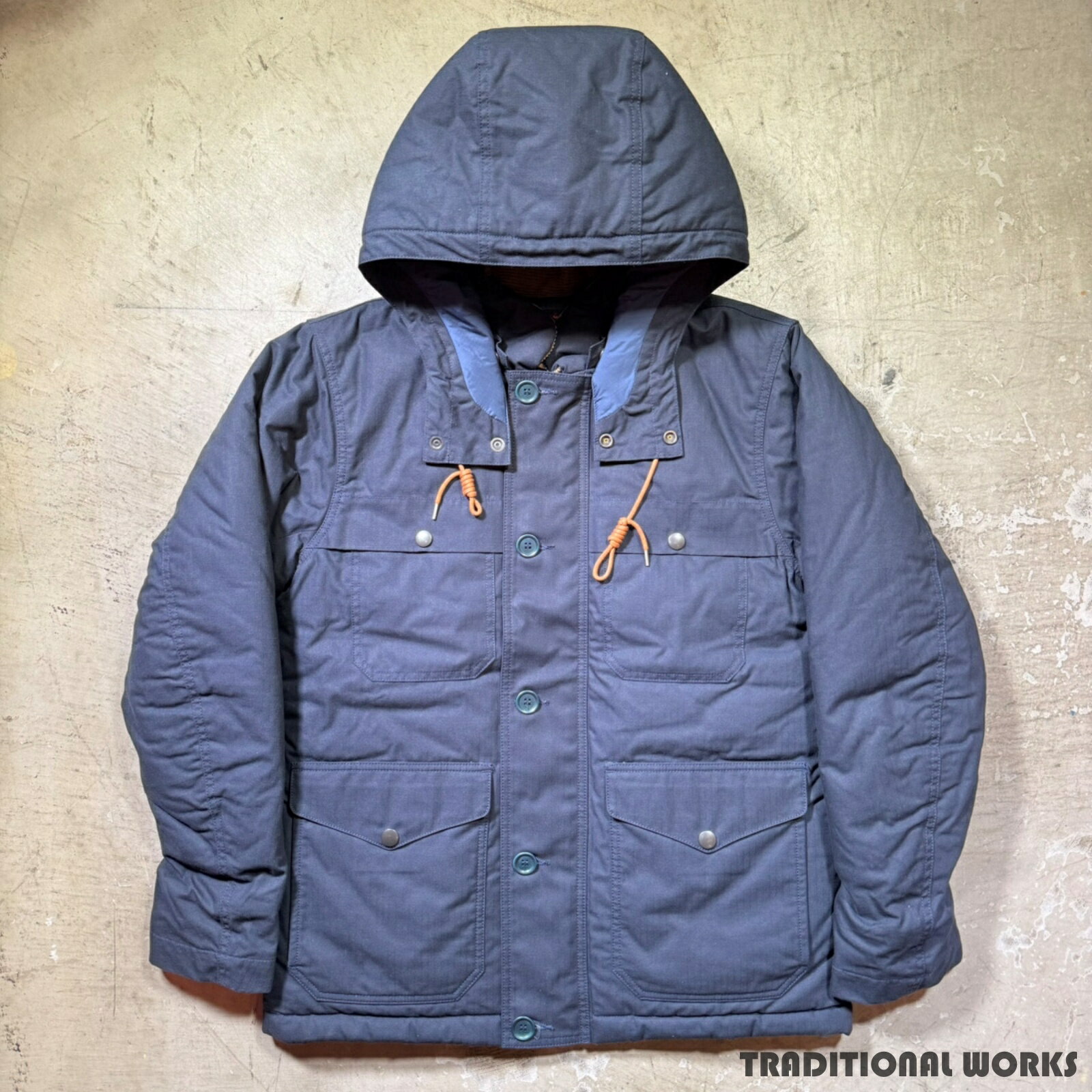 WORKERS ワーカーズ クルーザーパフジャケット クルーザージャケット 中綿 ネイビー コットン ナイロン ポリエステル 38 日本製 三国ケ丘店 ITY9RBOSW6XC 【中古】 RM3053TK