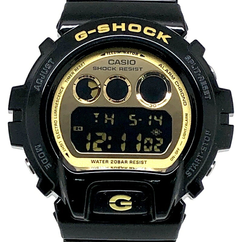 G-SHOCK ジーショック CASIO カシオ 腕時計 DW-6900CB-1 Crazy Colors クレイジーカラーズ ブラック×ゴールド ミラー文字盤 反転液晶 黒金 2010年2月発売 三国ケ丘店 IT3GKTCU4XI8 【中古】