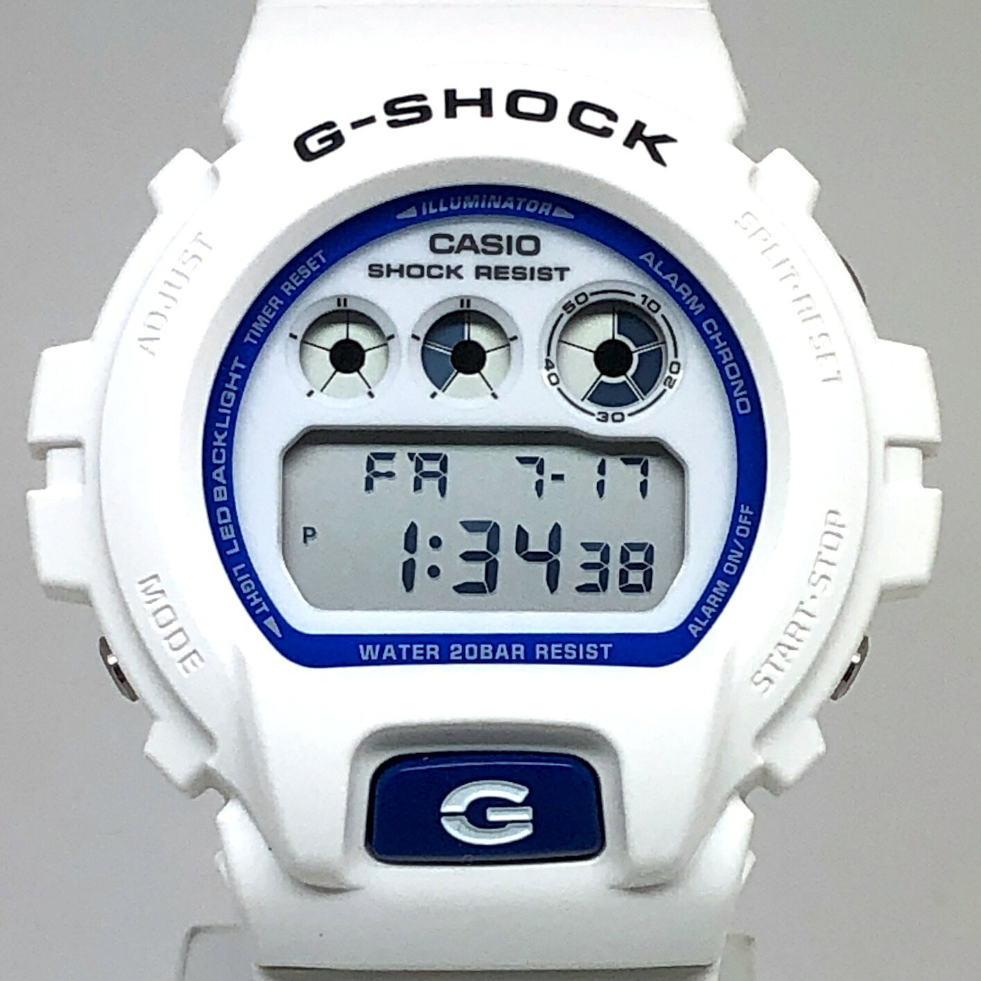 楽天市場】g-shock 青（ベルトカラーホワイト）の通販