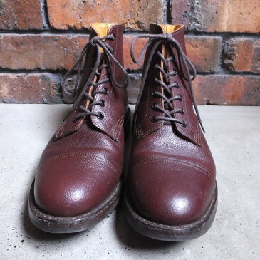 Trickers トリッカーズ M7792 MARGARET HOWELL マーガレットハウエル ストレートチップブーツ スコッチグレイン シボ ワインレッド ダイナイト メンズ NEXT51三国ヶ丘店 10974762【中古】RM11H