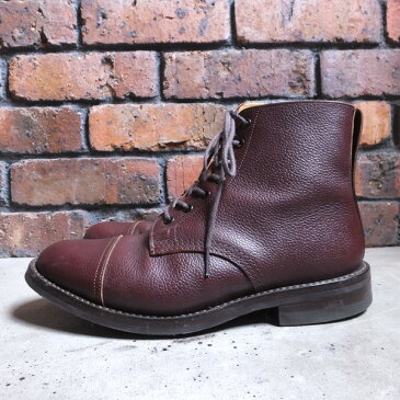 Trickers トリッカーズ M7792 MARGARET HOWELL マーガレットハウエル ストレートチップブーツ スコッチグレイン シボ ワインレッド ダイナイト メンズ NEXT51三国ヶ丘店 10974762【中古】RM11H
