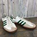 adidas アディダス 80s UNIVERSAL SPEZIAL 西ドイツ製 27?前後 WEST GERMANY ホワイト×グリーン スニーカー メンズ 靴 くつ ヴィンテージ 古着屋NEXT貝塚店【USED】RK687A