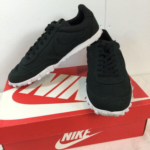 NIKE ナイキ WAFFLE RACER 898041 スニーカー シューズ 靴 運動 スポーツ ブラック 黒 無地 メンズ 28cm 貝塚店 432220【中古】RK4822M