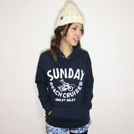 BASIC PARKA　パーカー　SMILY MILEY　ネイビープレゼント　可愛い　子供