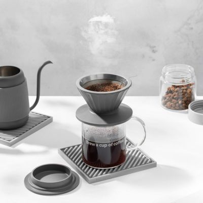 NEXT CYCLEの【2000円クーポン】BUYDEEM バイディーム coffeeseries ドリッパーケトルセット Gray Green　コーヒー/キッチン用品/インテリア/おしゃれ/おうち/ギフト/一人暮らしプレゼント 新居祝い ポイント10倍｜アングル3