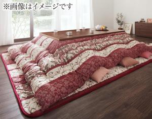 こたつ布団セット 長く使える日本製 家族で囲める大判ボリュームこたつ布団 くつろぎ 掛布団&敷布団2点..