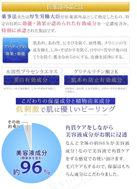 アパティア薬用美白ピーリングゲル プラチナム ゆず 300g Apatheia peeling gel platinum yuzu