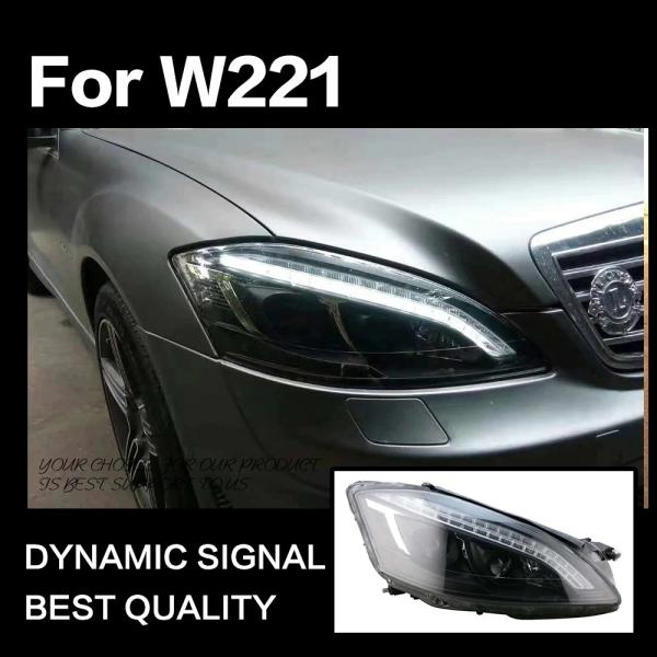 ヘッドライト メルセデス・ベンツ Sクラス W221 LED '05-'12 クリア AKD
