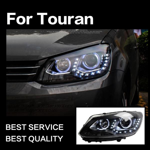 ヘッドライト フォルクスワーゲン トゥーラン LED TOURAN '10-'15 後期 クリア AKD