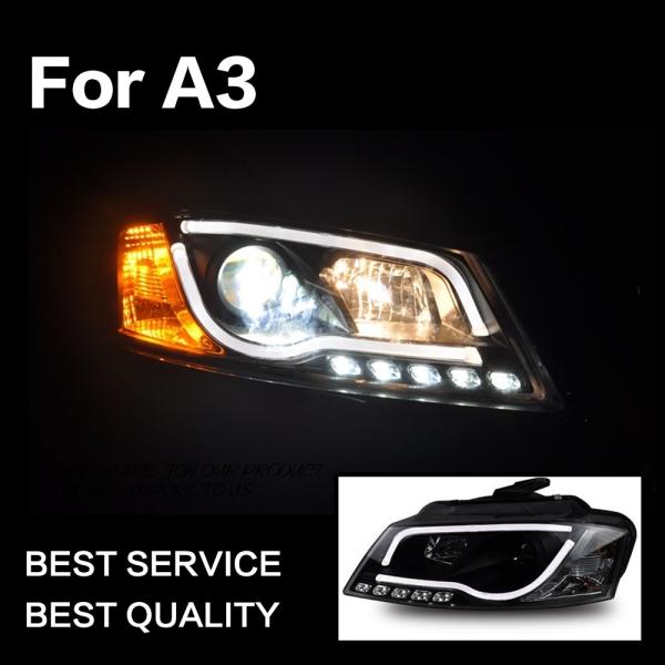 ヘッドライト AUDI アウディ A3 S3 8P LED '03-'12 クリア AKD