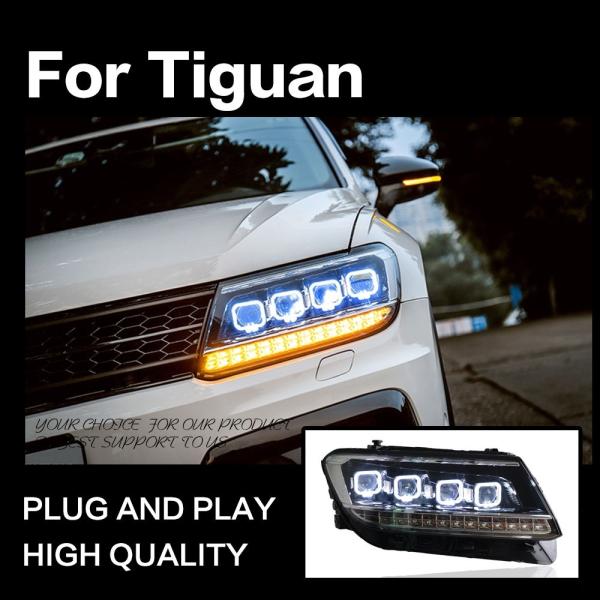 ヘッドライト フォルクスワーゲン AD1 ティグアン LED シーケンシャルウィンカー クリア AKD