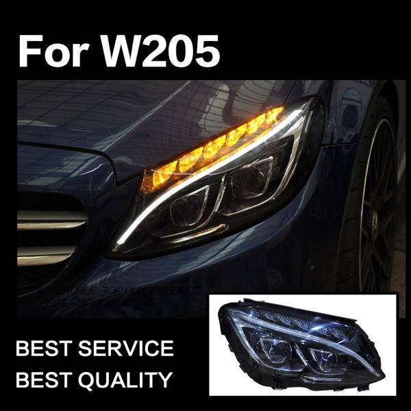 ヘッドライト メルセデス・ベンツ Cクラス W205 LED '14-'18 クリア AKD