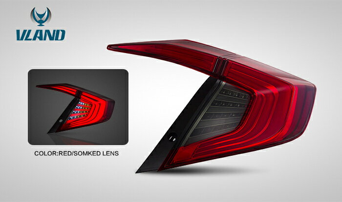 テールライト FC1 シビック テールランプ LED セダン レッド L15B L15C ホンダ VLAND