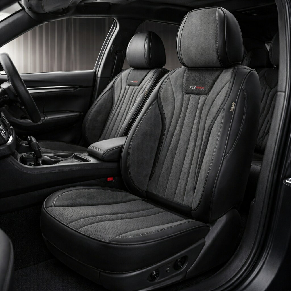 アウディ RS5 シートカバー スエード レザー 車 運転席 助手席 後席 前後席セット 4色 LED