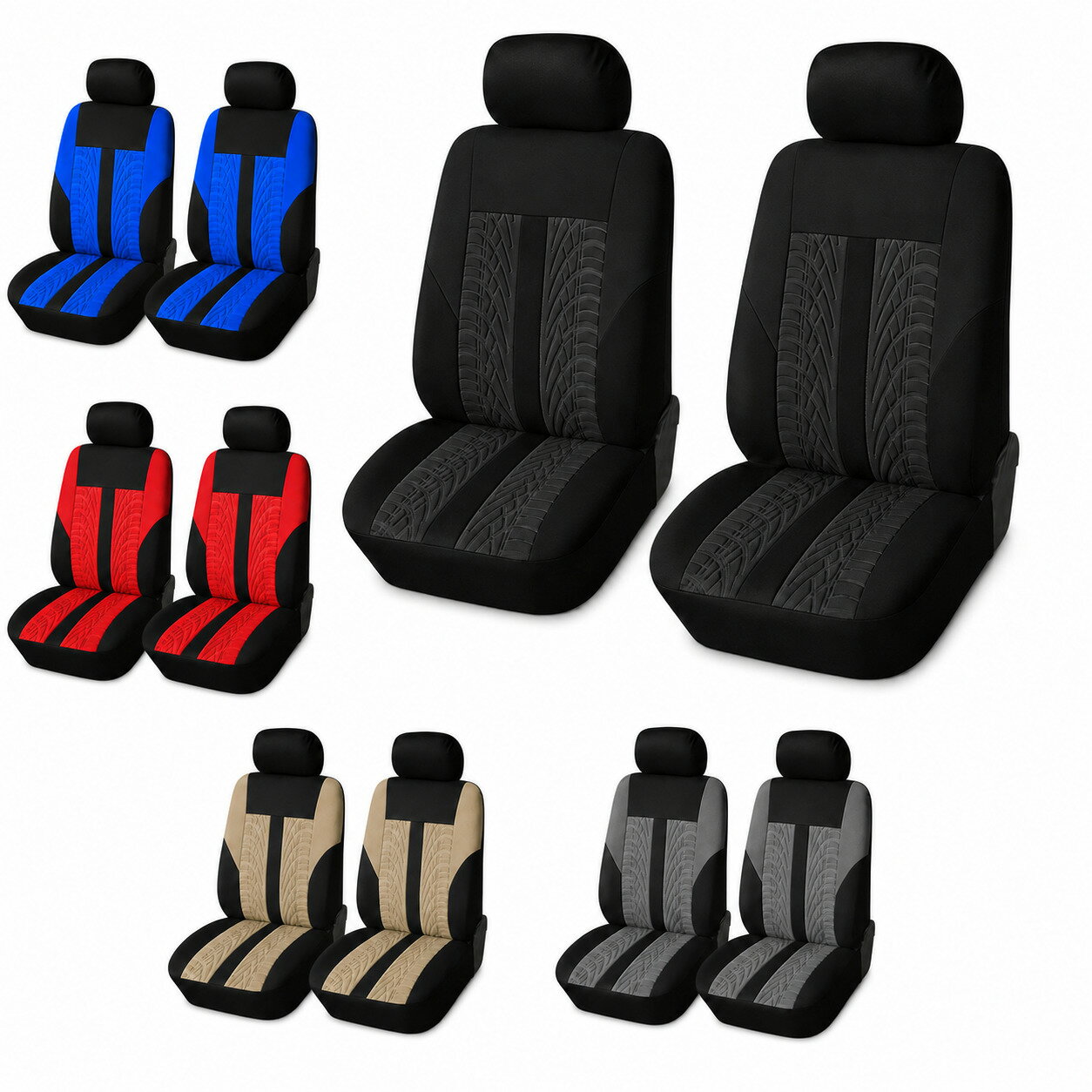レクサス LX NX RC RX UX LS SC シートカバー 車 運転席 助手席 前席2脚セット 伸縮 フリーサイズ 5色 PLA
