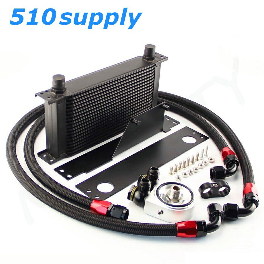 オイルクーラー GDA GDB インプレッサ WRX AN10 19段 A-E型 STI 専用 ブラック EJ20 CSKS