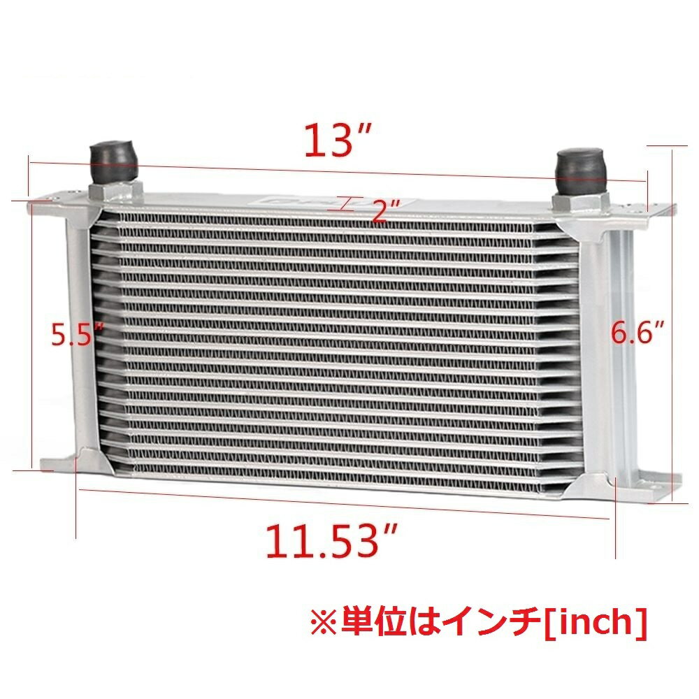 オイルクーラー レガシィ BL5 BP5 19段 汎用 type1 ブルー EJ20 CSKS 3