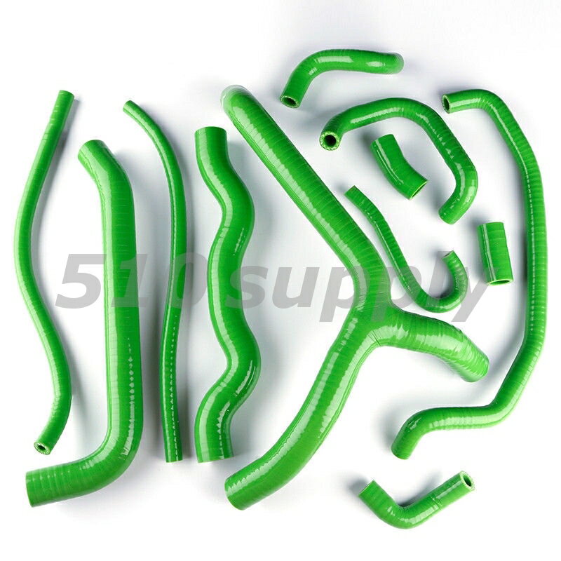 ラジエターホース VFR800 RC46 クーラントホース '02-'14 グリーン RC46E ホンダ CMS