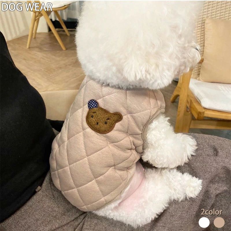 新生活 お出かけ お散歩 中型犬 小型犬 猫服 ペット用品 可愛い 秋冬 犬の服 袖なし コート アウター ..