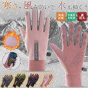 ウィンタース 滑り止め アウトドア バイク グローブ 裏起毛 スマホ対応 防風 防寒 撥水 防水 防寒 手ぶくろ レディース