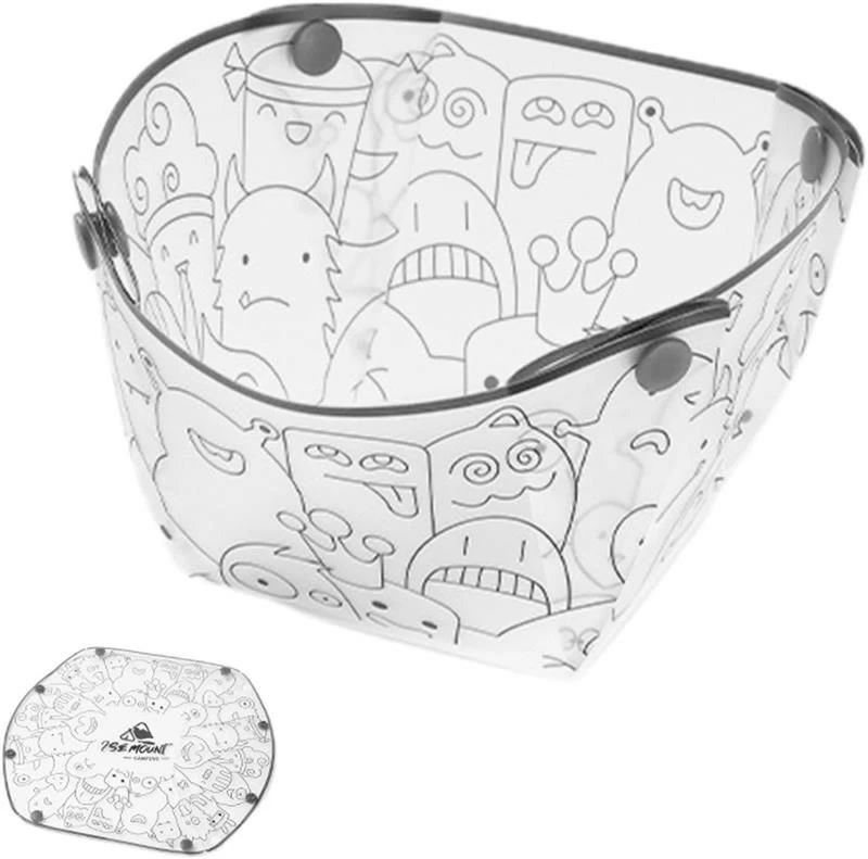 グレード食器 食品 旅行用 ハイキング 漏斗 コーヒーフィルター カップ かわいい 漫画 透明プレート 屋..