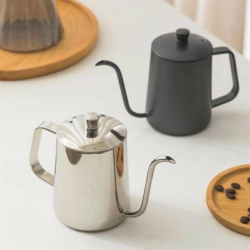 600ml 器具 コーヒードリップ やかん コーヒー 直火 細口 ステンレス コーヒードリップ用ポット コーヒーポット