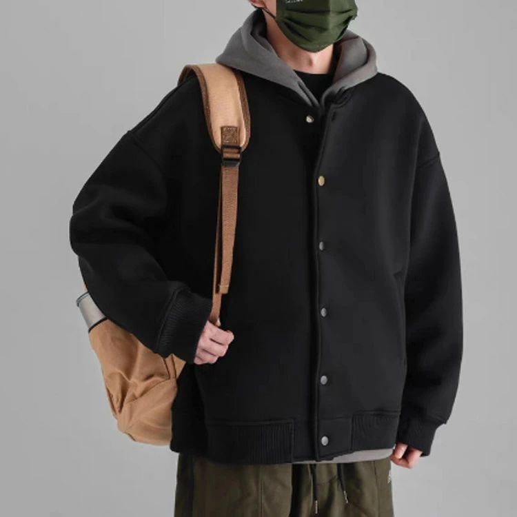 裏起毛 通勤 女性 男性 ジャケット 羽織り 上着 秋冬 防寒 アウター 大きいサイズ 暖かい スウェット スタジャン コート 裏ボア