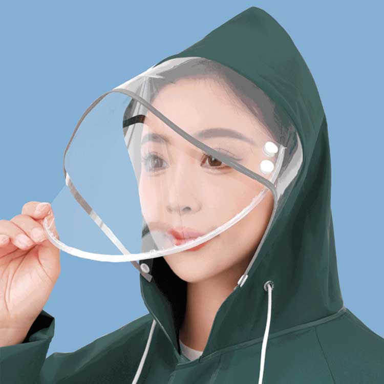 便利グッズ 男女兼用 レインウェア レインコート シンプル 無地 豪雨対策 梅雨対策 レインポンチョ アウトドア 反射テープ 二重