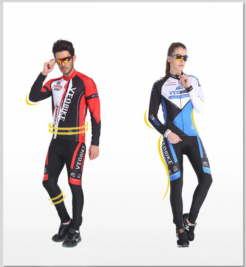 通気 速乾 伸縮 吸汗 秋冬防寒 ジャージ サイクリング スポーツ 自転車ウェア サイクルウェア ロング丈 長袖 セットアップ 上下