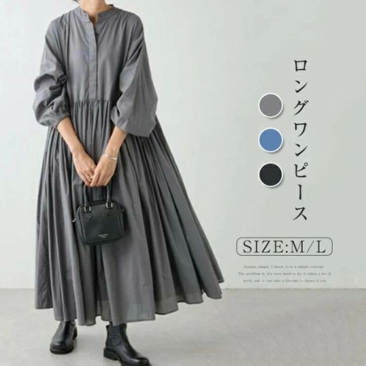 秋 春 40代 30代 20代 綿麻風 着痩せ キレイめ カジュアル ふんわり ワンピ ゆったり 夏 春 きれいめ 大きいサイズ 大