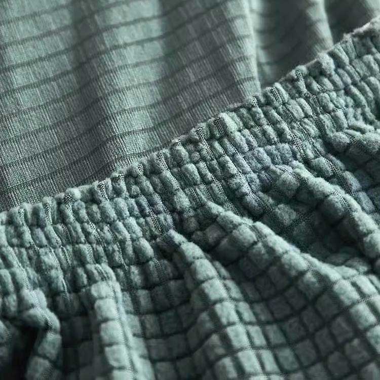 ペダル保護カバー スリップカバー チェアカバー ストレッチ フィット 足置き台 正方形 フット 足置きカバー オットマンカバー 伸 [3]