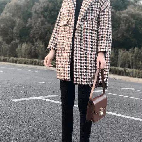 S 上着 ゆったり 大人かわいい きれいめ チェック柄 コート 羽織り アウター 可愛い おしゃれ デイリー デート お出かけ オフィ
