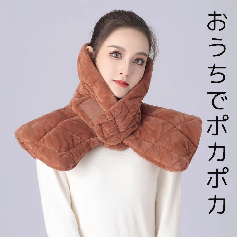 中綿 肩冷え 袖なし 袖あり ハイネック襟付き 肩当て 肩ウォーマー ネックウォーマー