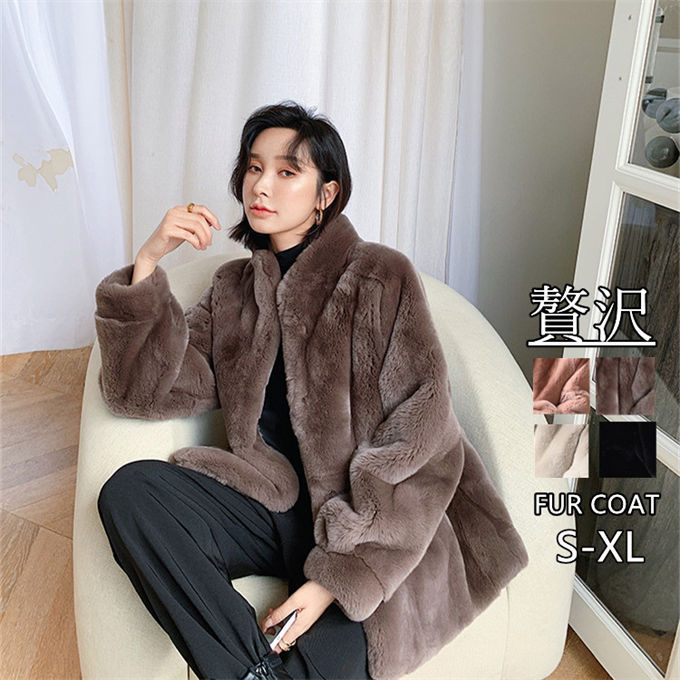 乐天商城 - 暖かい 軽い 羽織 冬 カジュアル 冬アウター 冬服 おしゃれ 防寒 上着 高級 アウター フェイクファー エコファー ジャケット