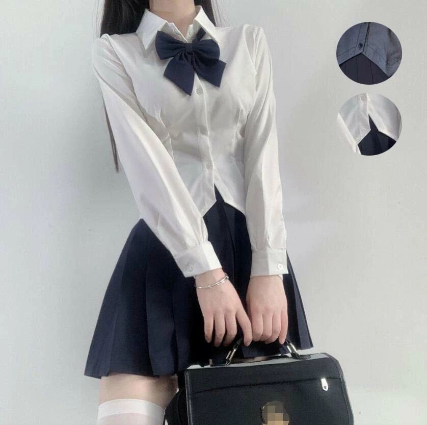 乐天商城 - JK制服 送料無料 卒業式 入学式 スーツ 3点セット 女の子 ブラウス ネクタイ スカート 学校制服 シャツ 子供服 子