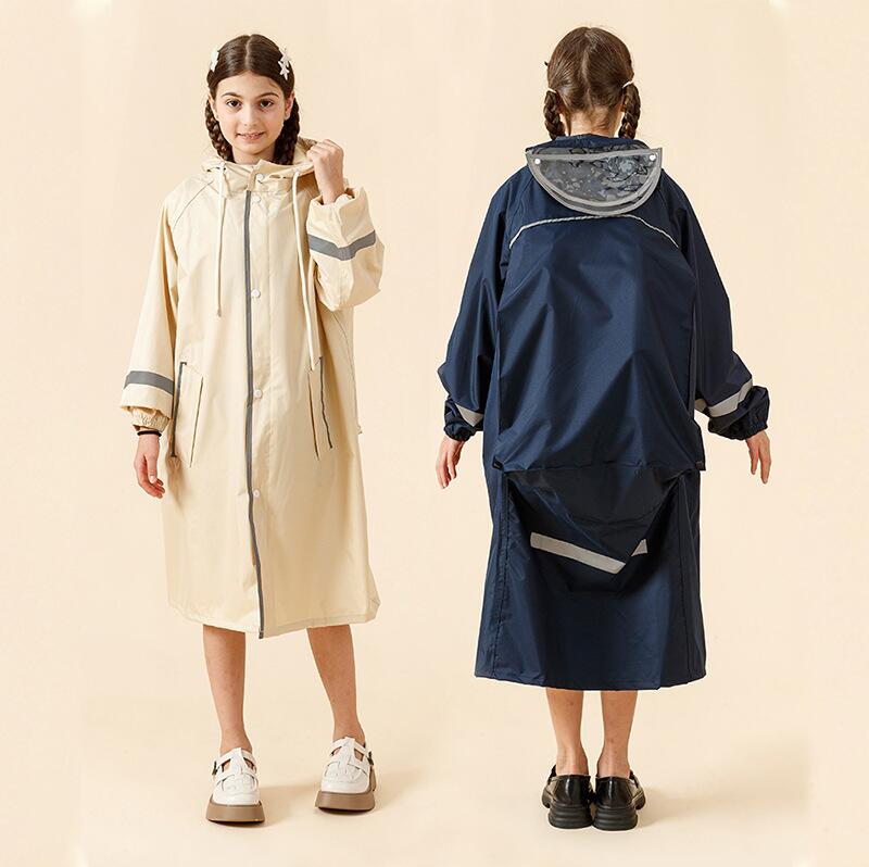 Rakuten - 子供 送料無料 レインコート リュック対応 カッパ 雨具 キッズ 小学生 女の子 男の子 防水 撥水 入園 入学 かわ