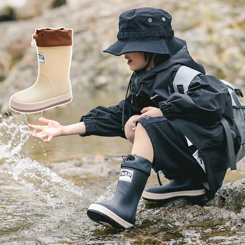 16-22cm 子供用 無地 シューズ レインシューズ かわいい シンプル プレゼント 防水 雪 雨 学 入園 入学..