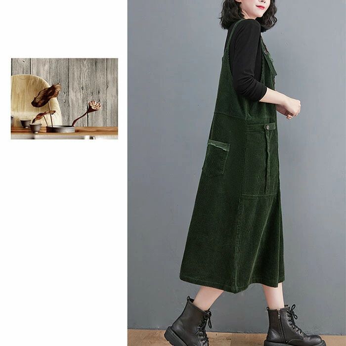 大き 大人 サロペットスカート ポケット付き レディース ノースリーブ きれいめ 秋冬 ワンピース 春 冬 秋 ジャンパースカート