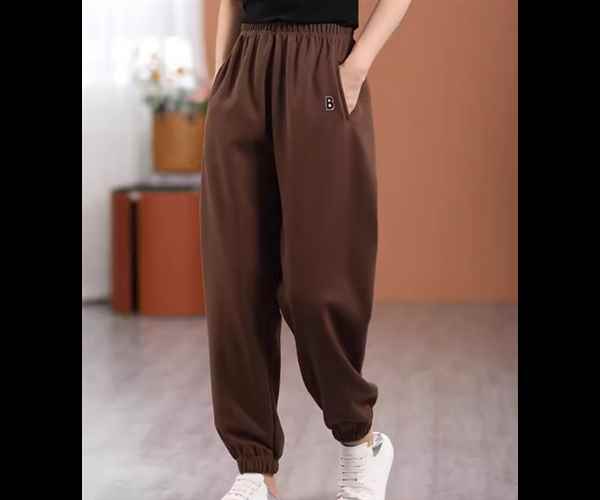 おしゃれ カジュアル シンプル 大人可愛い 厚手 ヴィンテージ ウエストゴム ハイウエスト ポケット 刺..