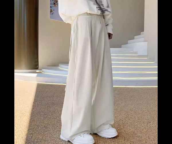 メンズライク ラフ こなれ感 かっこいい おしゃれ カジュアル シンプル 伸縮性 ストレッチ ハイウエスト ポケット ヒップホップ