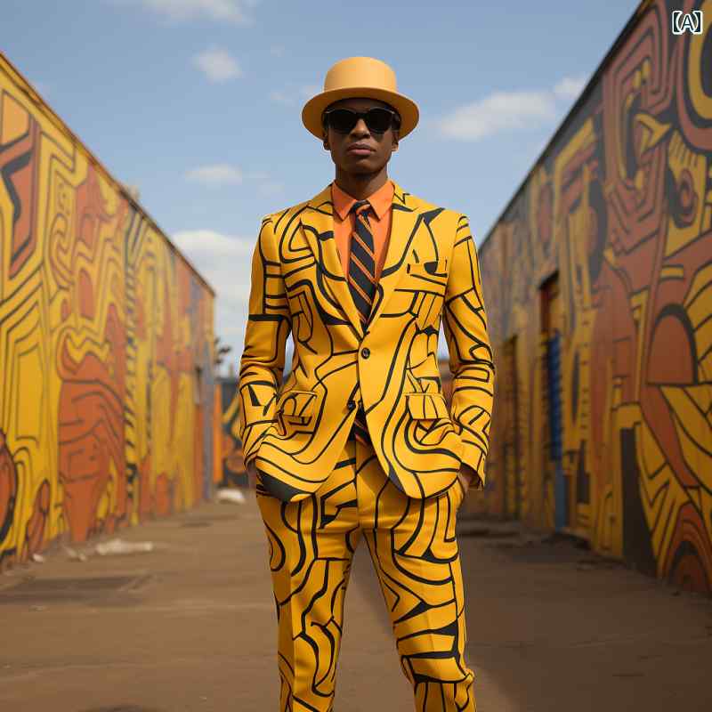 華やか ファッショナブル エレガント アート モダン パフォーマンス ステージ パーティー クラブ 春秋 衣装 3Dプリント ボタン