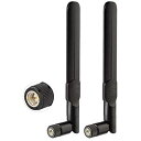 3G 4G LTE アンテナ SMAオスコネクタ 携帯電話アンテナ 汎用 700-2700Mhz 8dbi 無指向性 ルーター・ホットスポット・トレイルカメラ・ゲームカメラ・屋外防犯カメラ 携帯電話信号ブースターのアンプなど用 2本入