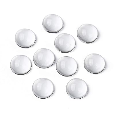 約100個 24〜25mm 半円 クリア ガラス カボション ペースター 半球 ガラスドーム ビーズ スモールフラットバック クリスタル 拡大レンズ効果 DIY...